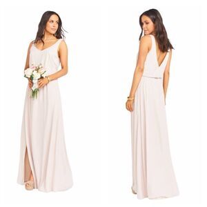 Show Me Your Mumu Kendall Maxi Dress Show Me The Ring Crisp‎ Bridesmaid Small